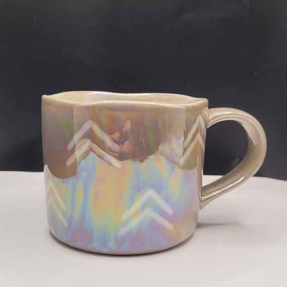 Anthropologie Coffee Mug Iridescent “Owl You Need is Love” - Picture 1 of 5